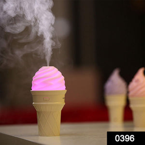 0396 ice cream design led humidifier for freshening air fragrance multicoloured