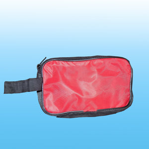 0845 portable travel hand pouch shaving kit bag for multipurpose use red