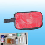 0845 portable travel hand pouch shaving kit bag for multipurpose use red