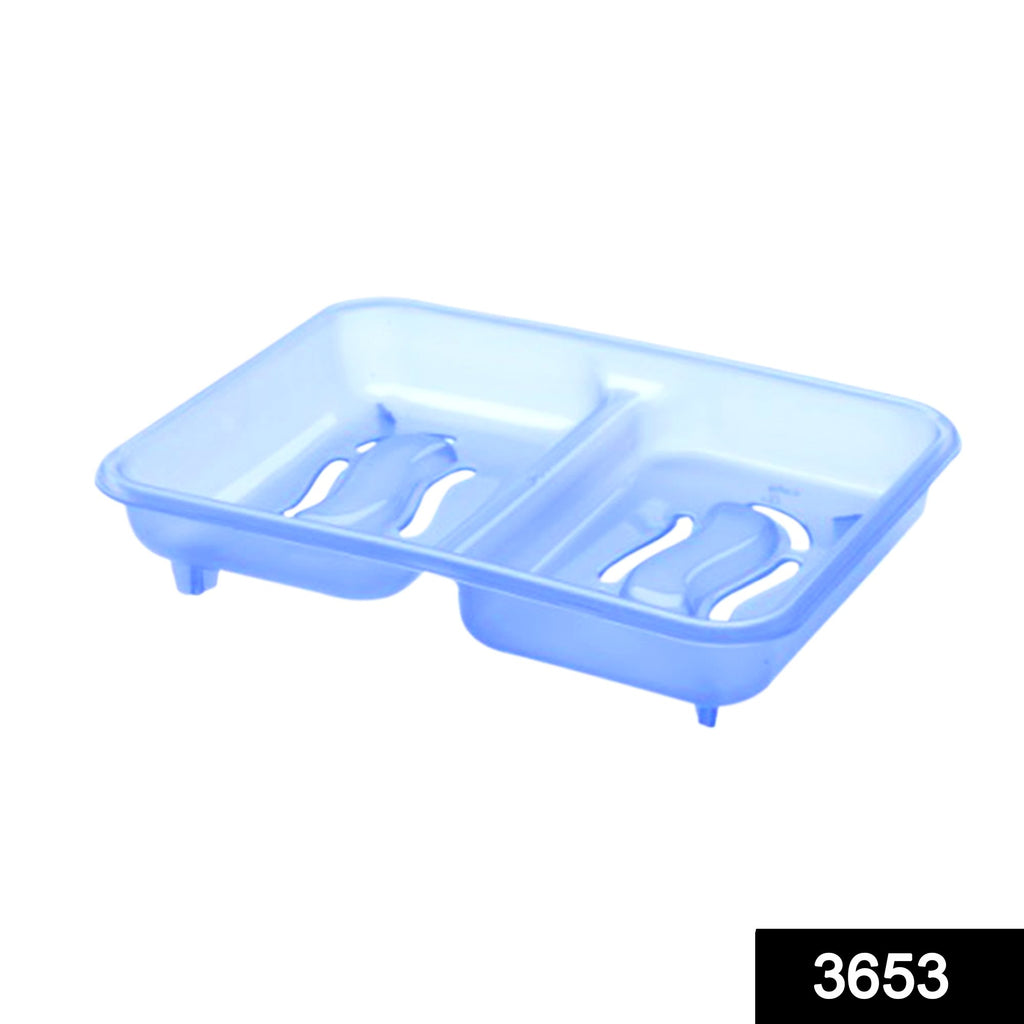 3653 2 in 1 soap keeping plastic case for bathroom use