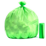 1581 green compostable corn starch garbage bags 17 x 19