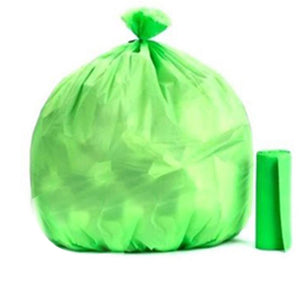 1586 bio degradable eco friendly garbage trash bags rolls 24 x 32 green