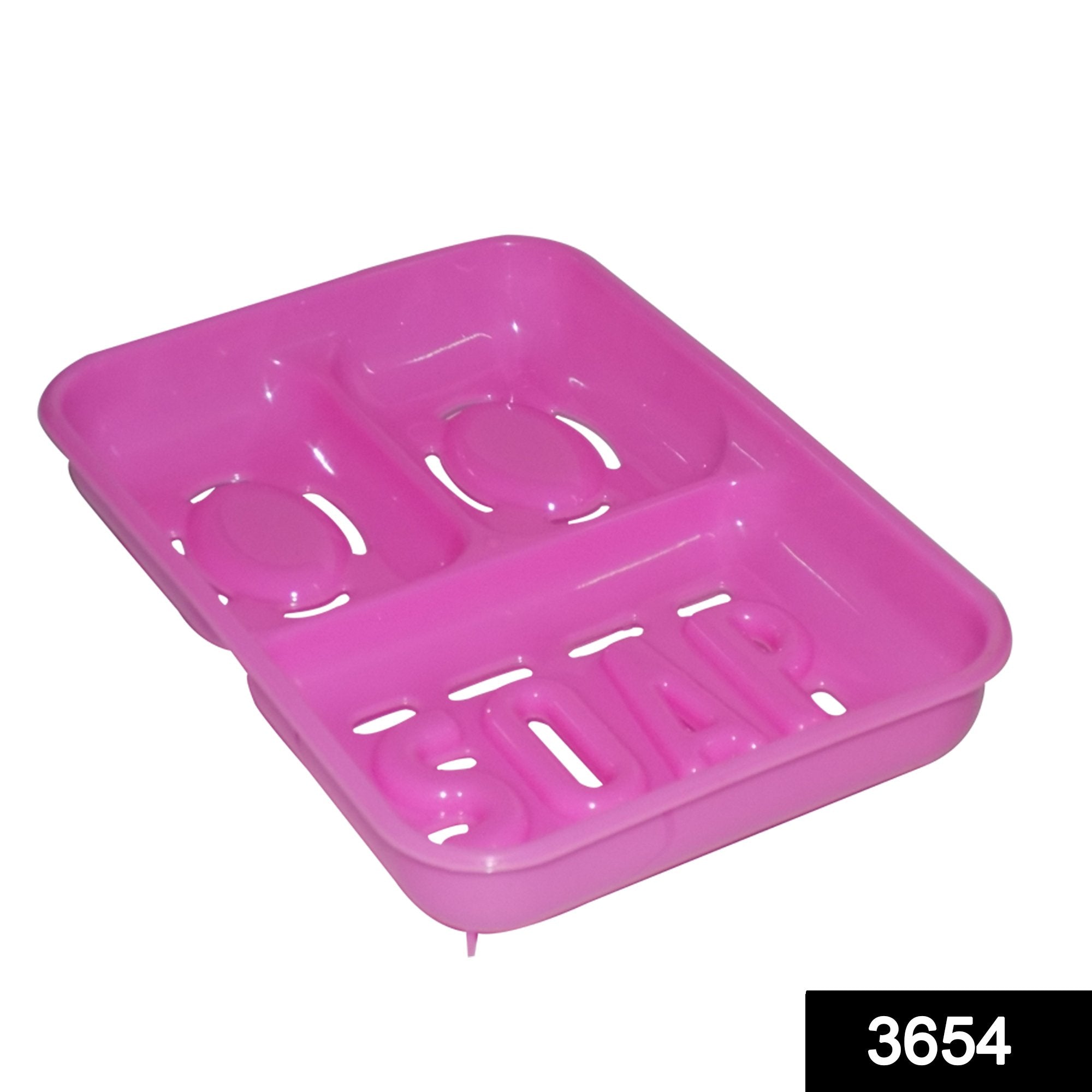 654 3 in 1 plastic soap box for bathroom and sink organizer multicolour