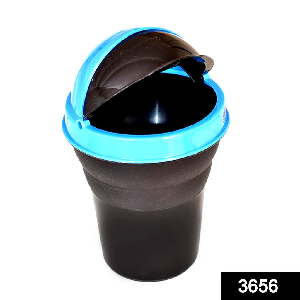 3656 plastic car mini dustbin trash bin dust case best for traveling multicolour