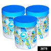 3678 round vacuum seal airtight food storage canister 1500ml multicoloured