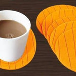 ambitionofcreativity in kitchen dinner 6 pcs useful round shape plain silicone cup mat coaster drinking tea coffee mug wine mat for home