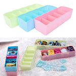 235 5 compartments socks handkerchief underwear storage box socks drawer closet organizer storage boxes pack of 2