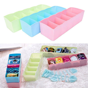 235 5 compartments socks handkerchief underwear storage box socks drawer closet organizer storage boxes pack of 2