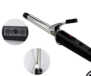 1343 hair curling iron rod for women black