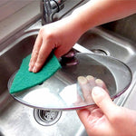 3438 scrub sponge cleaning pads aqua green