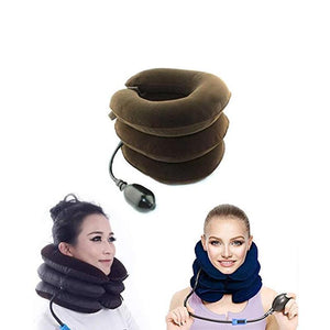 ambitionofcreativity in neck traction pillow three layers pneumatic cervical spine