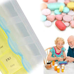 7 days medicine pill drug storage box case mini pillbox container for 7 days day night
