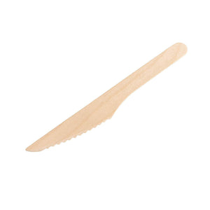 3225 disposable eco friendly wooden knifes pack of 100