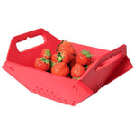 704 3 in 1 fruit vegetable chopping board wash folding basket