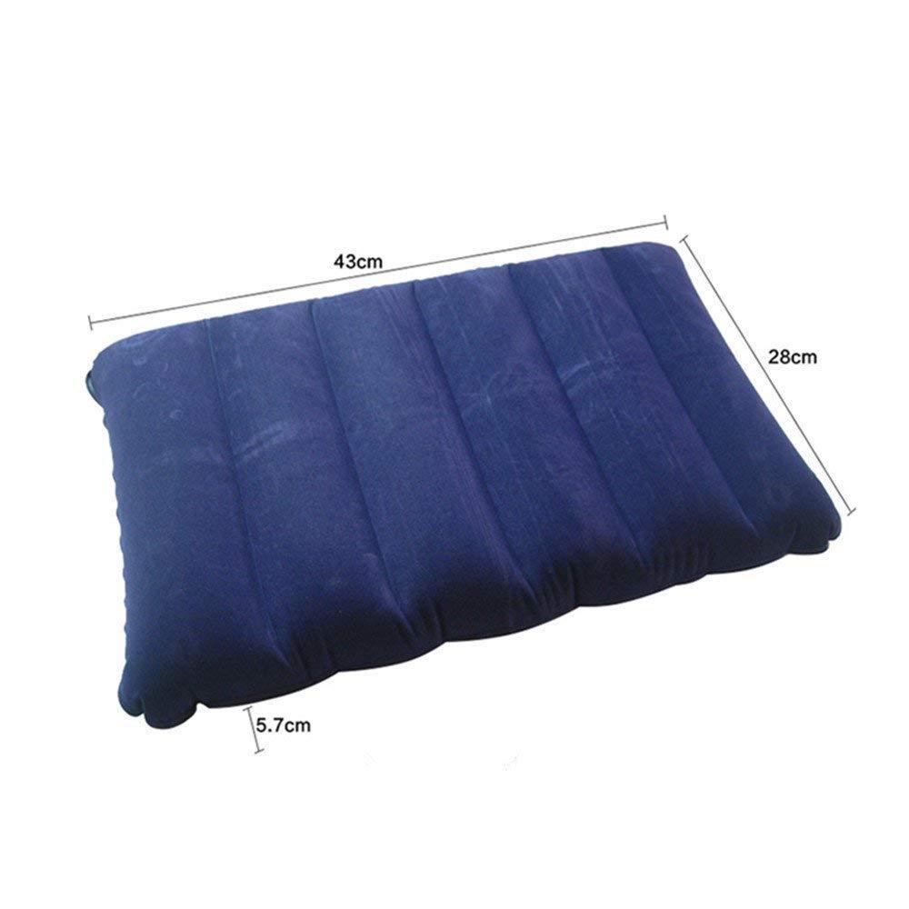 krishna velvet soft comfortable air inflatable travel pillow for family tour children babies blue