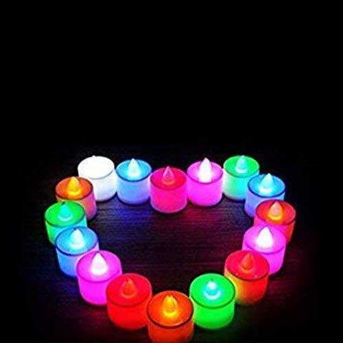 241 festival decorative led tealight candles multi 1