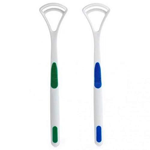 1235 new hot away hand scraper fashion tongue cleaner brush with silica handle