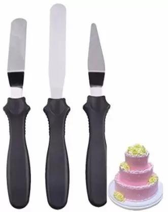 1126 multi function cake icing spatula knife set of 3 pieces