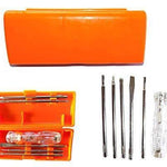 stainless steel professional 5 in 1 multi function screwdriver kit multicolour