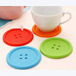 2148 silicone button coasters coffee mat pads place mat holder tea cup cushion