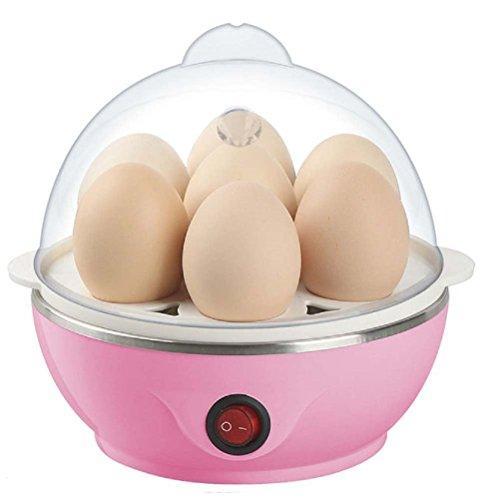 simxen egg boiler electric automatic off 7 egg poacher for steaming cooking boiling and frying multicolour