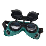 ambitionofcreativity in welding goggles flip up filter poly carbonated lens dark green large