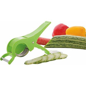 plastic vegetable cutter with peeler set of 2 multicolour