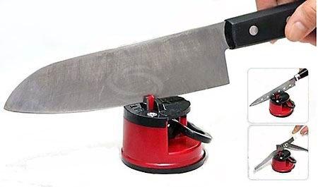 Manual Kitchen Knife Sharpener With Suction Pad