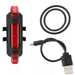 1561 rechargeable bicycle front waterproof led light red