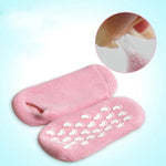 1 pair moisturize spa socks repair cracked skin treatment gel soft moisturizing feet socks gel silicone gel booties spa insoles