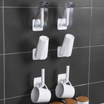 Adhesive Sticker Multi-Purpose Hook Towel Hanger for Kitchen Bathroom