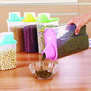 0603 cereal storage container with measuring cup for kitchen storage