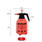 0645 water sprayer hand held pump pressure garden sprayer 2 l