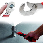 power tool set 2pcs multi function universal quick snap n grip adjustable wrench spanner set red black 2pcs