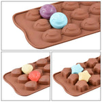 742_silicon chocolate molds candy making silicone molds mini baking molds random design