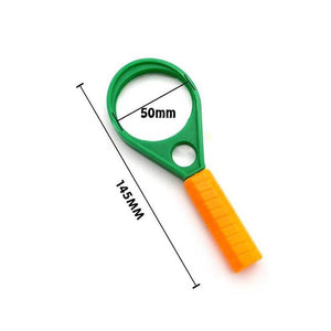527 hand held optical grade magnifying glass with compass 90mm