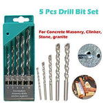 ambitionofcreativity in drill bit set of 13 for wood malleable iron aluminium plastic and masonry with set of 5 pieces for concrete and brick wall drilling