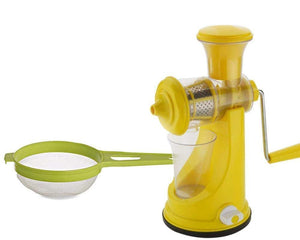 Kitchen combo -Manual Fruit Juicer with Plastic Big Tea Strainer Sieve - Ambitionofcreativity.in - Combo - Your Brand