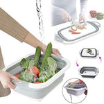 Collapsible Cutting Board with Dish Tub Basket