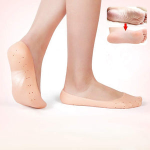 1352 anti crack silicone gel foot protector moisturizing socks