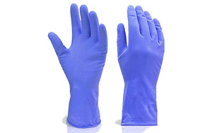 666 flock gloves blue