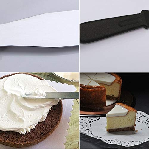 0807 stainless steel palette knife offset spatula for spreading and smoothing icing frosting of cake 16 inch