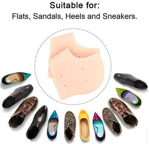 1277 anti crack silicon gel heel moisturizing socks for foot care men women