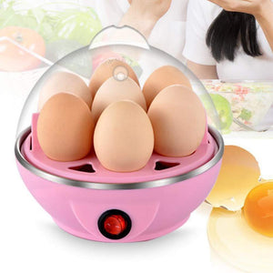 simxen egg boiler electric automatic off 7 egg poacher for steaming cooking boiling and frying multicolour