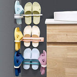 1122 multifunction folding slippers shoes hanger organizer rack