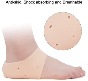 1277 anti crack silicon gel heel moisturizing socks for foot care men women