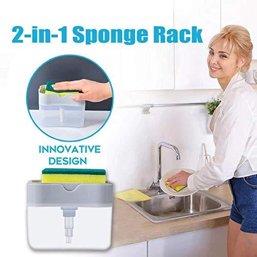 2 in 1 Soap Pump Plastic Dispenser for Dishwasher Liquid
