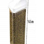 2165 transparent plastic air tight food storage container jar dispenser for kitchen 750 ml