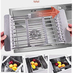 Stainless Steel Expandable Kitchen Sink Dish Drainer