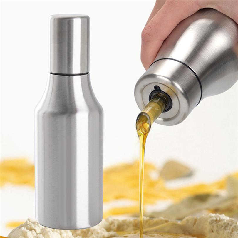 Oil Dispenser-1000ml Stainless Steel Cooking Oil Dispenser Bottle (Pack of 2)